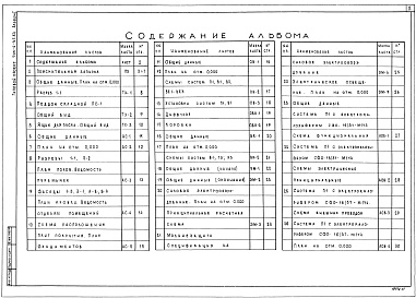 Состав альбома. Типовой проект 705-2-47.84Альбом 1 Общая часть. Технология производства. Архитектурно-строительные решения. Отопление и вентиляция. Внутренние водопровод и канализация. Силовое электрооборудование. Автоматизация отопления и вентиляции