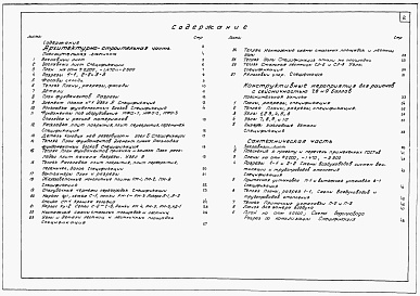 Состав альбома. Типовой проект 705-4-13сАльбом 2 Тип 2 (для северных районов). Архитектурно-строительная и сантехническая части.
