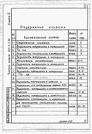 Состав альбома. Типовой проект 805-9-2.83Альбом 6 – Ведомость потребности в материалах.    