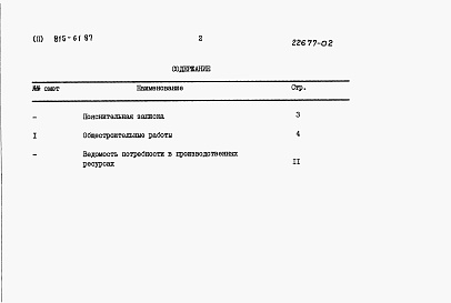 Состав альбома. Типовой проект 815-61.87Альбом 2 Сметы