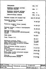 Состав альбома. Типовой проект П40/9-515Часть 1-АС Архитектурно-строительные чертежи Раздел 2.1.1 Строительно-отделочные чертежи 