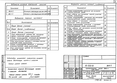 Состав альбома. Типовой проект 90-058.85Альбом 6 Отопление и вентиляция выше отм. 0.000. Система отопления с чугунными радиаторами МС140 и стальными радиаторами РСГ2 (ОВ.1-2)