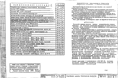 Состав альбома. Типовой проект 252-3-16Альбом 3-2 Архитектурно-строительные чертежи выше отметки 0.0.Блок Б-столовая
