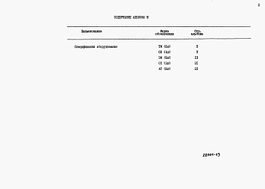 Состав альбома. Типовой проект 409-19-3.87Альбом 3  Спецификации оборудования      