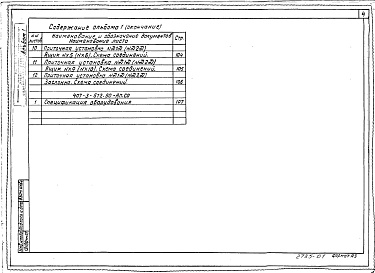 Состав альбома. Типовой проект 407-3-572.90Альбом 1 Общая пояснительная записка. Архитектурно-строительные решения. Отопление и вентиляция. Внутренние водопровод и канализация. Электротехнические решения. Автоматизация и управление