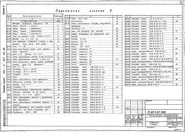 Состав альбома. Типовой проект 407-3-407см.86Альбом 2  Архитектурно-строительные решения.  Отопление и вентиляция     
