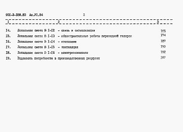 Состав альбома. Типовой проект 901-3-188.83Альбом 6 Сметы    
