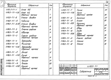 Состав альбома. Серия 1.472.5-7 УнифицированныеВыпуск 1 Шкафы с отделениями деревянные. Рабочие чертежи