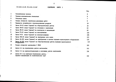 Состав альбома. Типовой проект 90-0235.13.88Альбом 8 СМ.1-1 Сметная документация. Книга 1