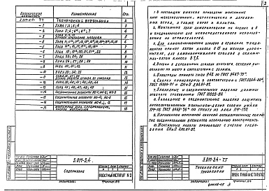 Состав альбома. Серия 3.017-3 ОгражденияВыпуск 4 Монтажные узлы оград. Рабочие чертежи