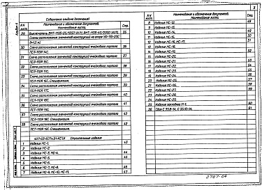Состав альбома. Типовой проект 407-03-607м.91Альбом 4 Строительные конструкции. Стальные изделия