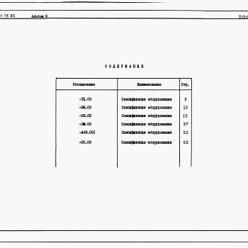 Состав фльбома. Типовой проект 816-1-78.86Альбом 6 Спецификации оборудования