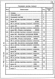 Состав альбома. Типовой проект 252-1-136.86Альбом 15 Ведомости потребности в материалах