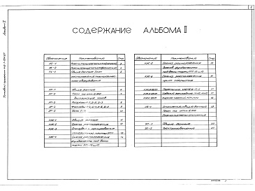 Состав альбома. Типовой проект 416-7-264.87Альбом 2 Общая пояснительная записка, архитектурные решения, железобетонные конструкции, отопление и вентиляция, электроснабжение. Вариант для водонасыщенных грунтов