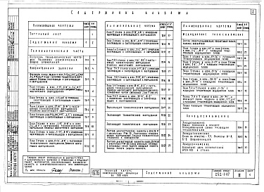 Состав альбома. Типовой проект 252-1-67Альбом 3 Технологическая часть, медицинское газоснабжение, холодоснабжение