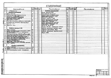 Состав альбома. Типовой проект 902-1-80.83Альбом 3 Архитектурно-строительные решения. Надземная часть. Общие чертежи (из ТП 902-1-78.83)   
