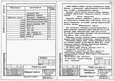 Состав альбома. Типовой проект 506-137.85Альбом 4 Индивидуальные строительные изделия