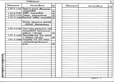 Состав альбома. Серия 7.407-8 СимметричныйВыпуск 0 Материалы для проектирования