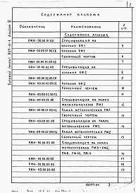 Состав альбома. Типовой проект 807-11-1Альбом 3 Строительные изделия.     
