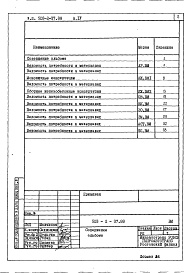 Состав альбома. Типовой проект 503-2-37.88Альбом 4 Ведомости потребности в материалах    