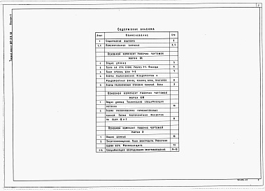 Состав альбома. Типовой проект 817-218.85Альбом 1 Пояснительная записка. Архитектурно-строительные решения. Конструкции металлические. Электротехнические чертежи. Спецификация оборудования электроосвещения