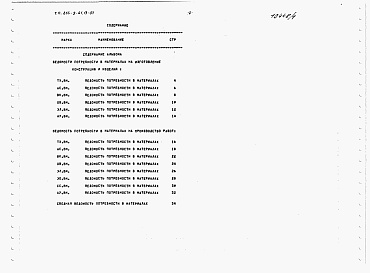 Состав альбома. Типовой проект 816-9-61.13.91Альбом 7 Ведомости потребности в материалах