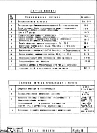 Состав альбома. Типовой проект IX-16-25Часть 2 Отопление и вентиляция