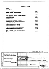 Состав альбома. Типовой проект VI-52АС1 Архитектурно-строительные решения подземной части здания