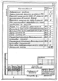 Состав альбома. Типовой проект 416-1-241с.90Альбом 9 Проектная документация по переводу помещений административно-бытового здания на режим ПРУ    