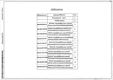 Состав альбома. Серия 1.435.2-23 ВоротаВыпуск 6 Электрооборудование. Часть 2. Схемы электрические