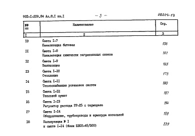 Состав альбома. Типовой проект 903-1-209.84Альбом 8.1 Сметы. Котельная. Книга 1