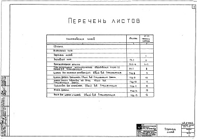 Состав альбома. Типовой проект 416-7-131Альбом 1 Технологическая часть