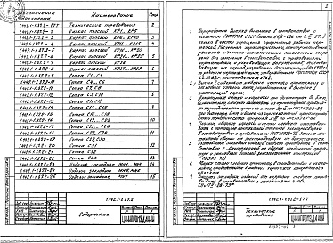 Состав альбома. Серия 1.442.1-1.87 ПлитыВыпуск 2 Предварительно напряженные плиты шириной 3,0; 1,5 и 0,95 м. Арматурные и закладные издалия. Рабочие чертежи