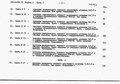 Состав альбома. Типовой проект 403-1-43Альбом 9 Сметы. Книга 1