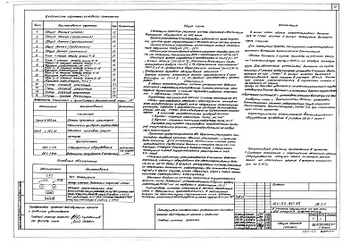 Состав альбома. Типовой проект 164-89-100.86Альбом 5 Отопление и вентиляция выше отм. 0.000 (ОВ.1-1)
