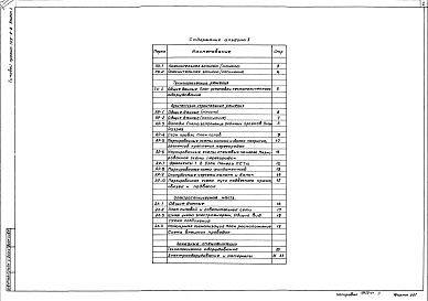 Состав альбома. Типовой проект 709-9-8Альбом 1 Пояснительная записка. Технологические решения. Архитектурно-строительные решения. Электротехническая часть