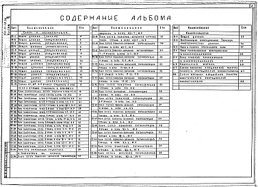 Состав альбома. Типовой проект 252-3-49.86Альбом 6  Связь и сигнализация. Кинотехнология