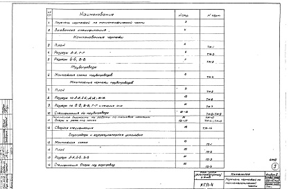 Состав альбома. Типовой проект 903-1-67Альбом 2 Тепломеханическая, архитектурно-строительная, сантехническая, электрическая части