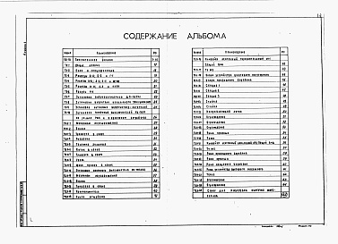 Состав альбома. Типовой проект 503-7-14.88Альбом 1  Пояснительная записка. Технология производства. Общие виды не типовых технологических конструкций.     
