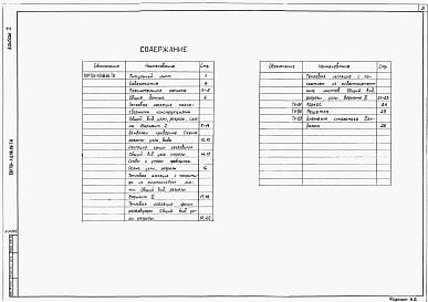 Состав альбома. Типовой проект 704-1-0196.86Альбом 1 Пояснительная записка. Рабочие чертежи
