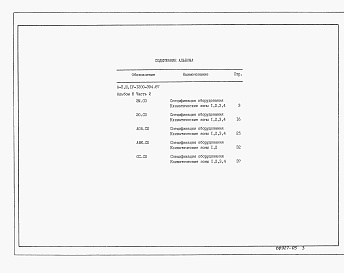 Состав альбома. Типовой проект А-II,III,IV-1200-394.87Альбом 8 Часть 1. Спецификации оборудования АР, ОВ, ВК, ЭД, ТХ, АПЖ. Часть 2. Спецификации оборудования ЭО, ЭМ, СС, АОВ.      
