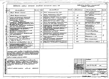 Состав альбома. Типовой проект 264-13-133с.86Альбом 2 Конструкции железобетонные. Конструкции металлические
