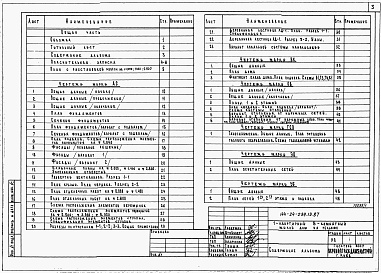 Состав альбома. Типовой проект 144-24-239.13.87Альбом 1 Архитектурно-строительная, санитарно-техническая и электротехническая части