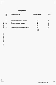 Состав альбома. Типовой проект 902-2-411.86Альбом 6 Ведомости потребности в материалах    