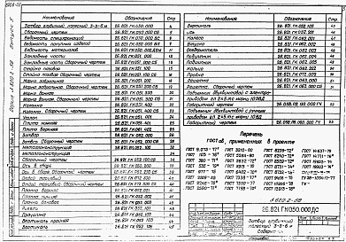 Состав альбома. Серия 3.820.2-58 Выпуск 5 Затвор глубинный колесный 3-3-6 м.