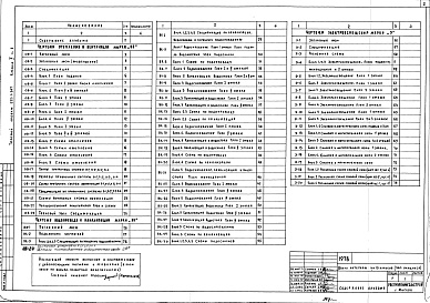Состав альбома. Типовой проект 222-1-347Альбом 2  Санитарно-технические и электротехнические чертежи     
