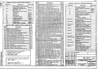 Состав альбома. Типовой проект 224-1-491.86Альбом 0  Общие данные, архитектурно-строительная часть ниже отм. 0.000