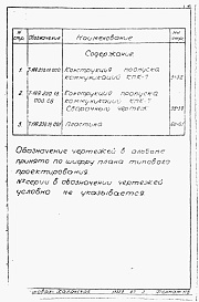 Состав альбома. Серия 03.005-5 КонструкцииАльбом 2-6 Конструкция и пропуска коммуникаций КПК-7
