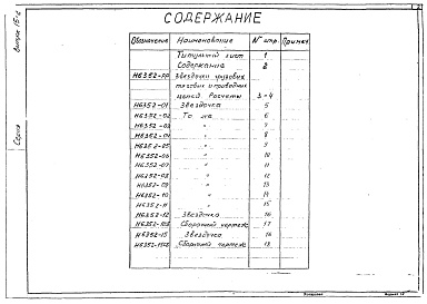 Состав альбома. Серия 7.406-1 УнифицированныеВыпуск 15-2 Звездочки грузовых , тяговых и приводных цепей. Рабочие чертежи