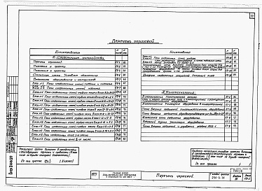 Состав альбома. Типовой проект 254-3-14Альбом 3 Электротехнические чертежи